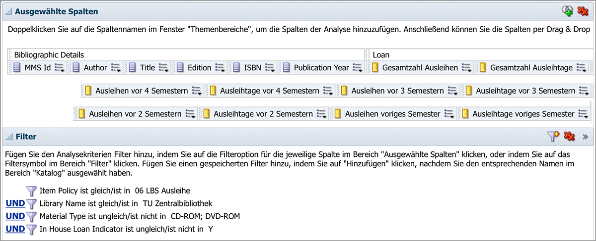 Abb. 3: Abfrage der Ausleihzahlen der Lehrbuchsammlung