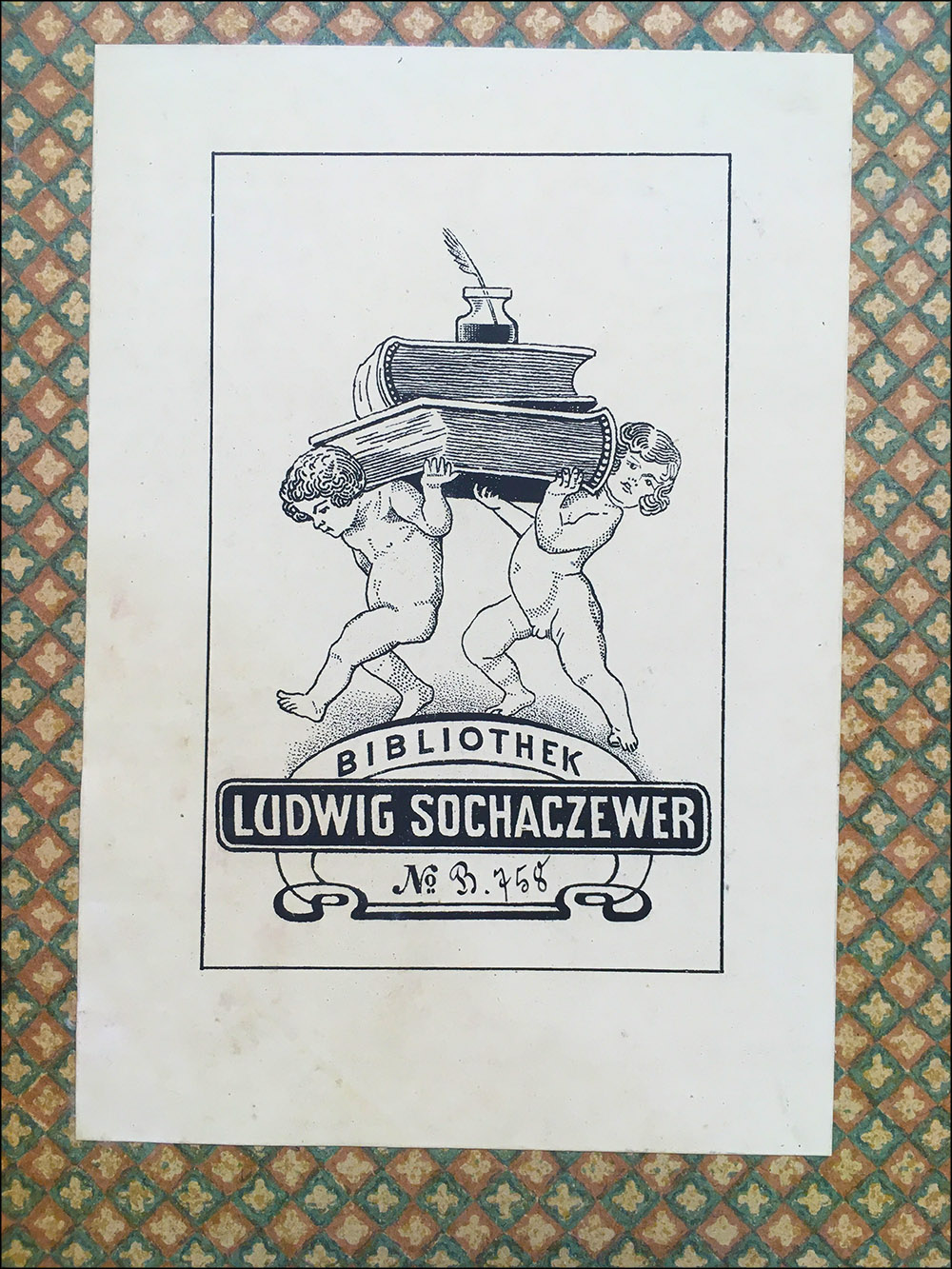 Abbildung 1: Exlibris Ludwig Sochaczewer in Lily Braun: Memoiren einer Sozialistin
